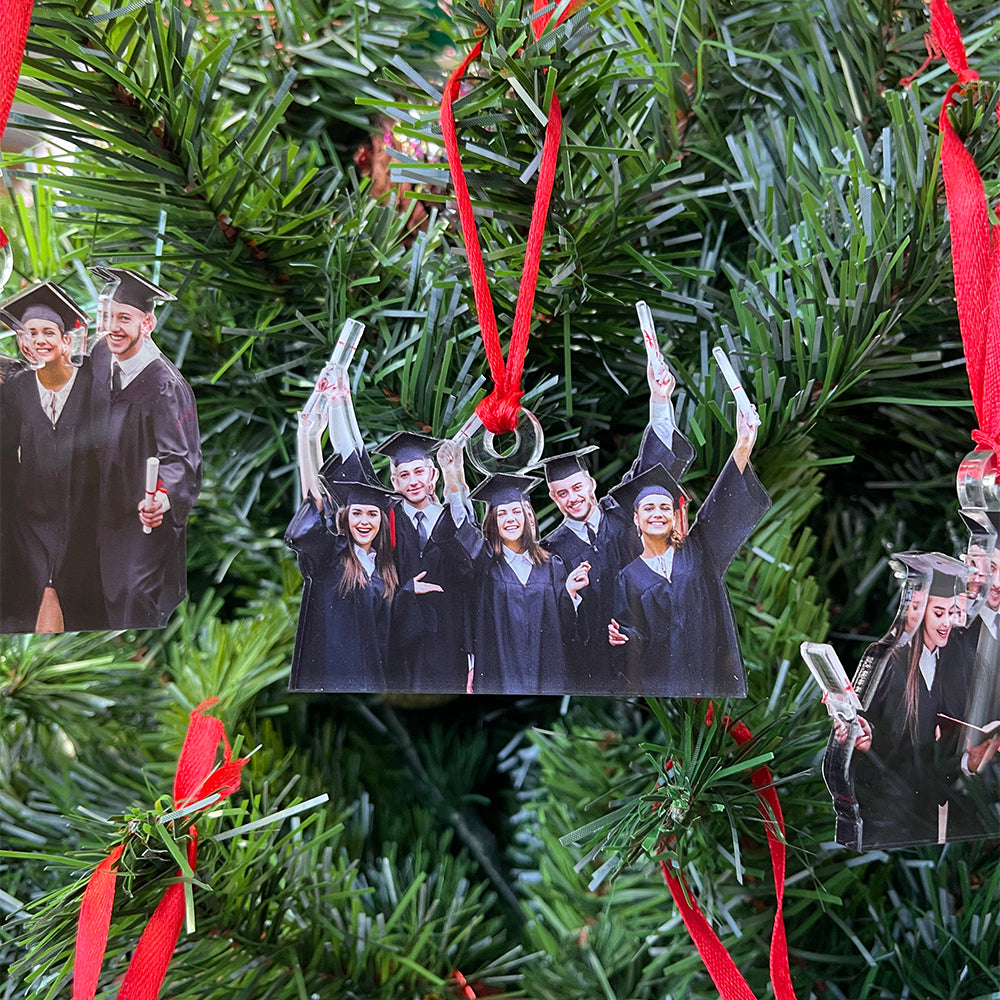 Personalized Graduation Photo Ornament - Custom Graduation Gifts