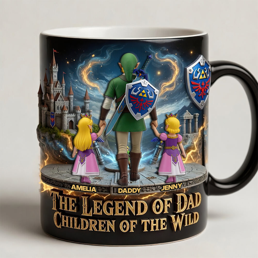 “The Legend of Dad: Children of the Wild” - Epic Quest Dad Magic Coffee Mug - Personalized Gift for Dads, Daddies, and Grandpas Coffee Mug PopCulturePrints