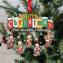 Load image into Gallery viewer, Personalized Family Christmas Ornament - Cute Festive Stockings Ornament PopCulturePrints
