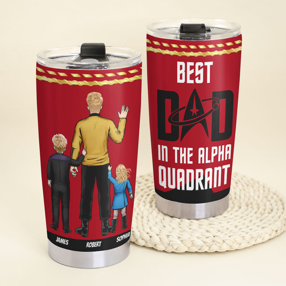 Best Dad in the Alpha Quadrant Personalized Tumbler