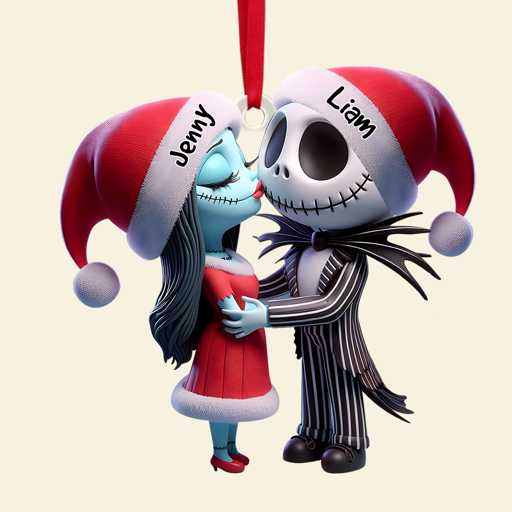 Custom Horror Couple Christmas Ornament