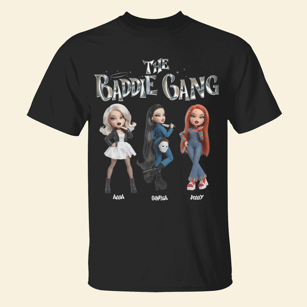 Join the Fun! The Baddie Gang Shirt - Personalized Gifts for Horror Fans Shirts PopCulturePrints