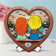 Load image into Gallery viewer, Personalized Couple Wooden Sign - You and Me - Custom Gift for Lovers Wood Sign PopCulturePrints
