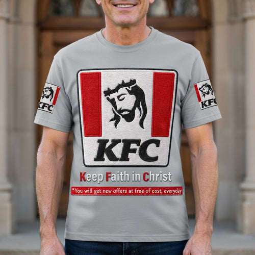 Keep Faith In Christ - Personalized Christian Shirt for Meaningful Gifting AOP Products PopCulturePrints