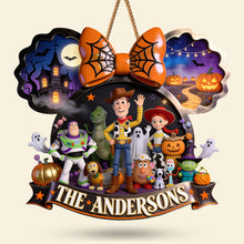 Load image into Gallery viewer, “Celebrate Family Togetherness This Halloween” - Personalized Spooky Family Wall Hanging Sign - Custom Gift for Loved Ones, Friends, and Neighbors
