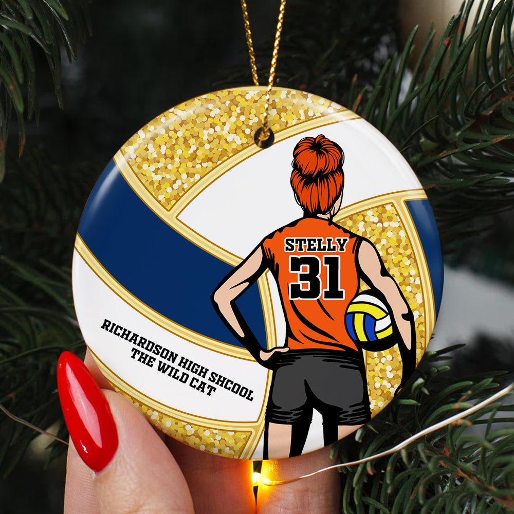 Personalized Volleyball Player Ceramic Ornament Ornament PopCulturePrints