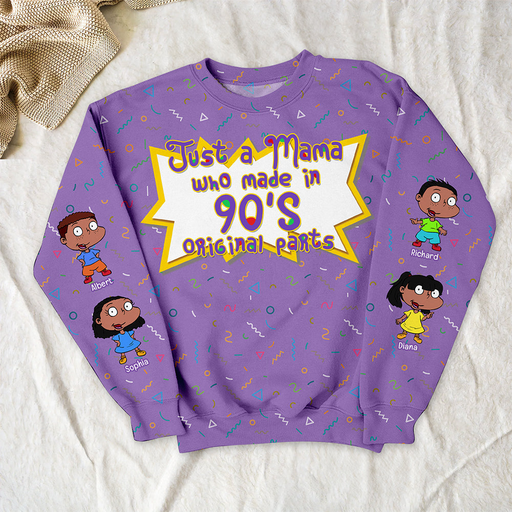 Just A Mama Who Made In 90's - Personalized Gift for Mom, Grandma & More AOP Products PopCulturePrints