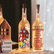Load image into Gallery viewer, 10 Ways to Find Joy in the Journey of Motherhood - Personalized Bottle Lamp Gift for Mom and Grandma Bottle Lamp PopCulturePrints
