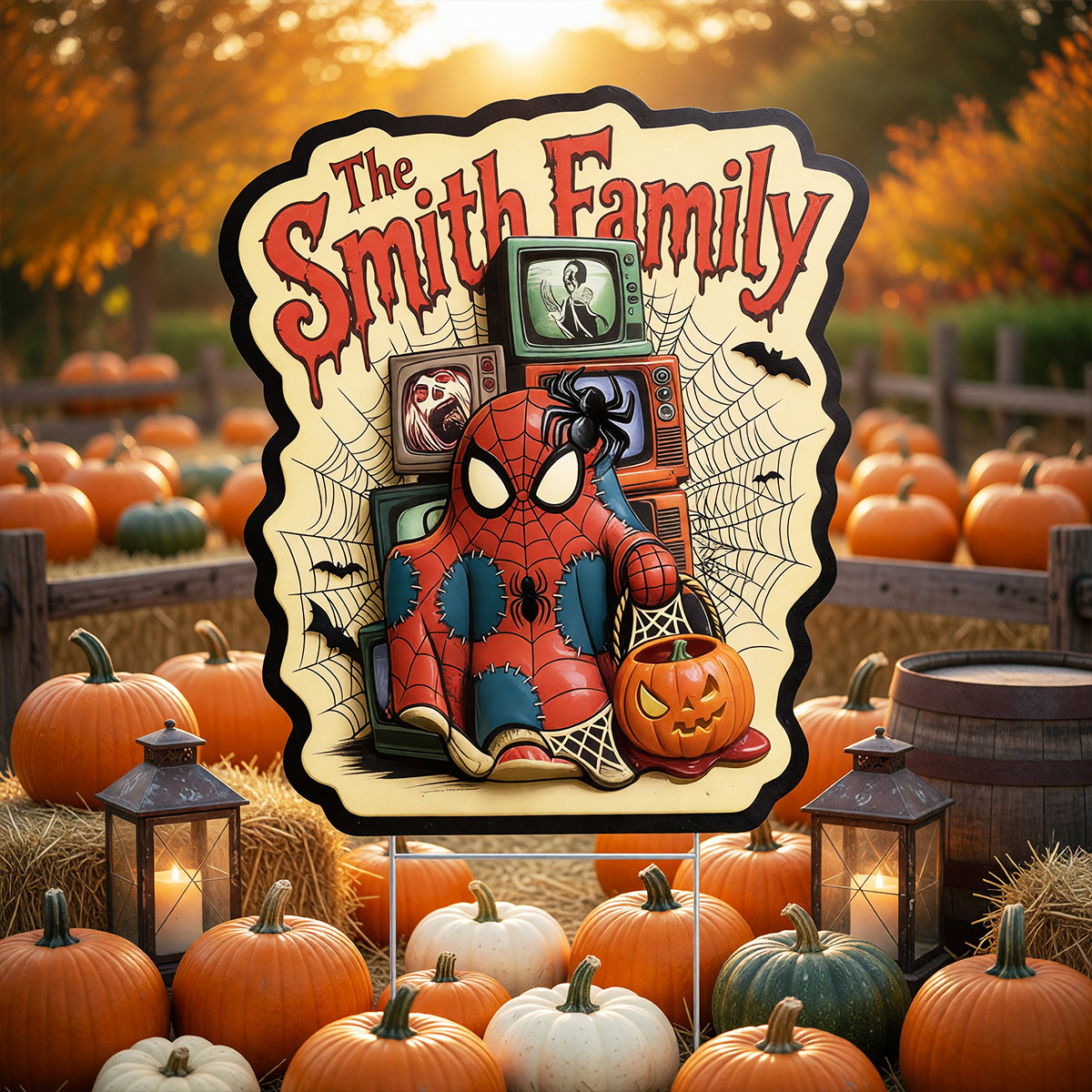 “Trick or Treat with Style!” - Spooky Halloween Yard Sign - Personalized Gift for Families