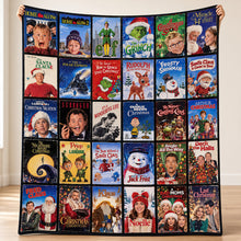 Load image into Gallery viewer, Classic Christmas Movie Memories Blanket - Personalized Gifts to Cherish the Holiday Spirit
