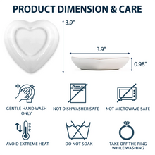 Load image into Gallery viewer, Mother &amp; Daughter: A Bond That Can&#39;t Be Broken - Personalized Heart Ring Dish Ring Dish PopCulturePrints
