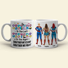Load image into Gallery viewer, Hero Sisters Personalized Coffee Mug - Unique Gift for Superhero Fans Coffee Mug PopCulturePrints
