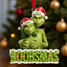 Load image into Gallery viewer, &quot;Celebrate Love and Laughter this Holiday Season!&quot; - Naughty Couple Christmas Tree Ornament - Personalized Gift for Couples, Friends, or Family Ornament PopCulturePrints
