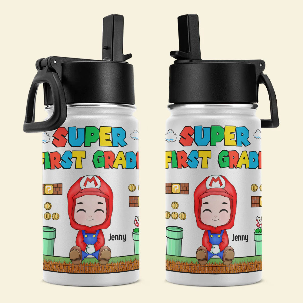 Personalized Super First Grade Water Bottle