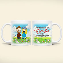 Load image into Gallery viewer, Personalized Couple Coffee Mug - Butterflies in the Stomach Coffee Mug PopCulturePrints
