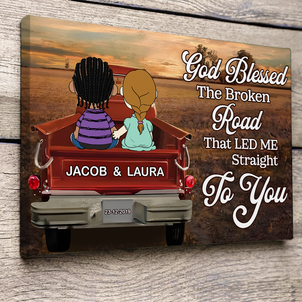 Personalized Couple Canvas Print - A Heartfelt Gift Poster & Canvas PopCulturePrints