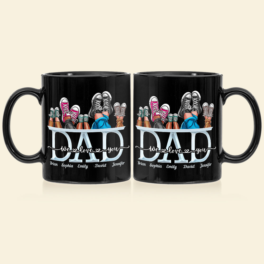 Custom Dad Mug - We Love You Personalized Gift Coffee Mug PopCulturePrints