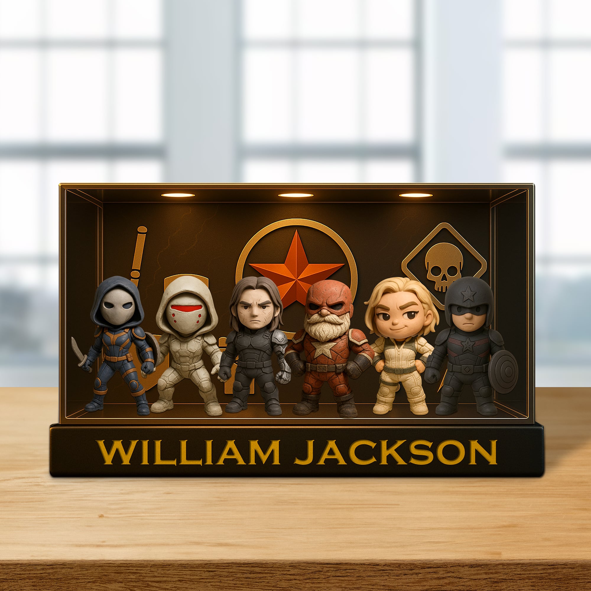 "Unleash Your Inner Hero!" - Super Plaque Personalized Gift for Movie Fans - Customizable Gift for Friends and Family Shaped Plaques PopCulturePrints