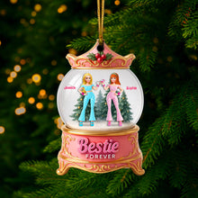 Load image into Gallery viewer, Bestie Forever Ornament - Personalized Gift for Besties Ornament PopCulturePrints

