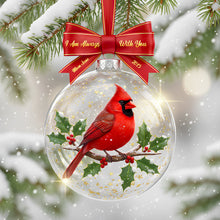 Load image into Gallery viewer, I Am Always With You – Personalized Cardinal Christmas Ornament Ornament PopCulturePrints
