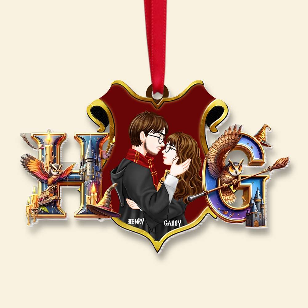 Personalized Magical Couple Acrylic Christmas Ornament