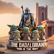 Load image into Gallery viewer, “The Dadalorian: This is the Way” - Personalized Acrylic Plaque for Dad &amp; Kids Shaped Plaques PopCulturePrints
