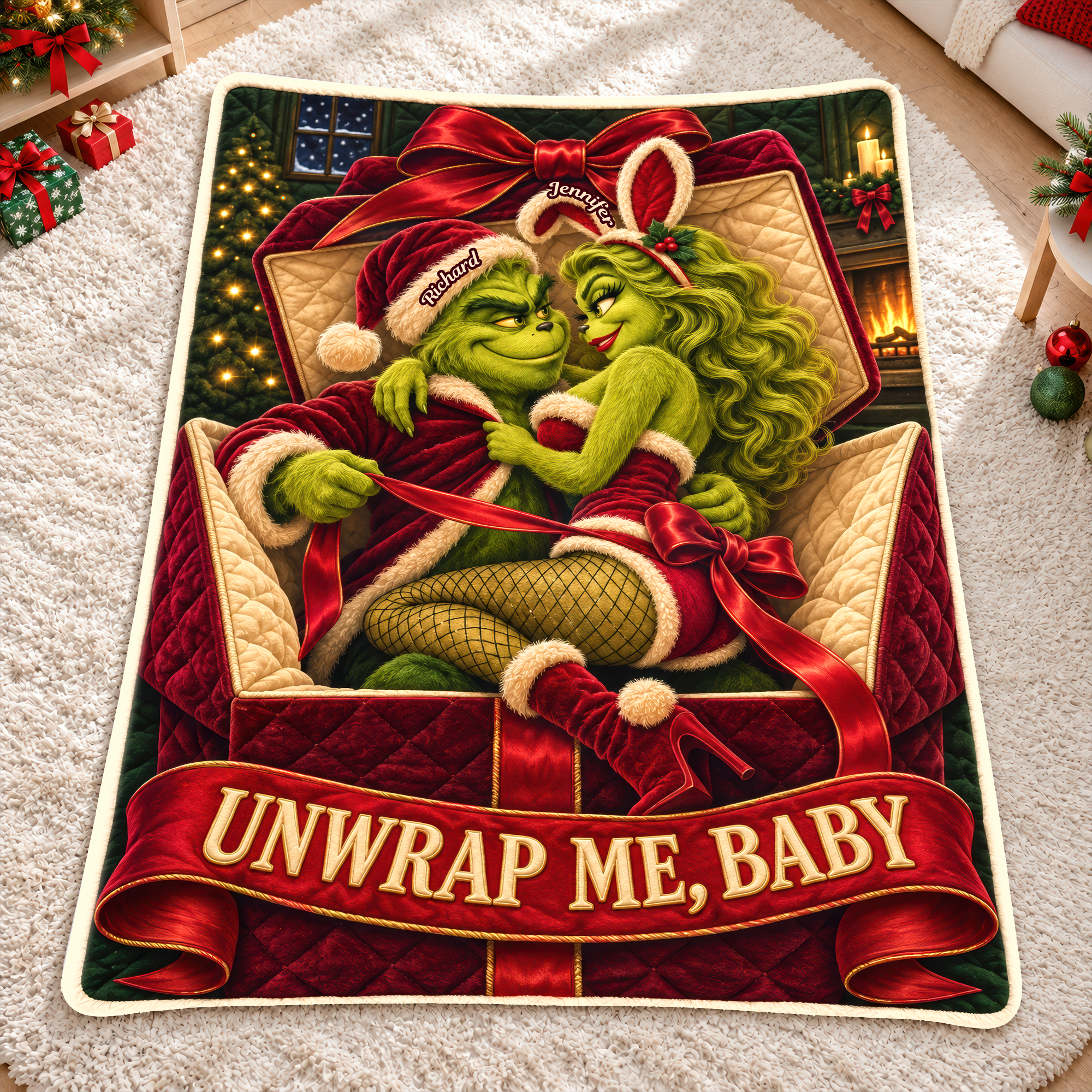 Funny Mischief Couples Blanket - Personalized Christmas Gifts For Couples 06haqn131026 Blanket PopCulturePrints