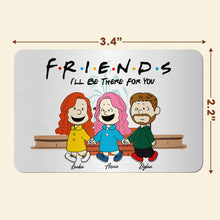 Load image into Gallery viewer, Personalized Aluminum Wallet Card - Cartoon Friends Holding Hands Gift Wallet Card PopCulturePrints
