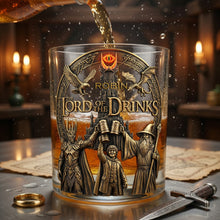 Load image into Gallery viewer, "Cheers to Epic Adventures!" - Personalized Drinking Glass - Gift for Friends, Gamers, and Movie Lovers Glass PopCulturePrints
