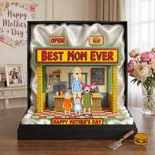 Load image into Gallery viewer, Best Mom Ever Acrylic Plaque - A Personalized Gift for Mothers, Grandmas &amp; More Shaped Plaques PopCulturePrints
