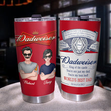 Load image into Gallery viewer, Dadweiser Personalized World&#39;s Best Dad Tumbler Tumbler Cup PopCulturePrints
