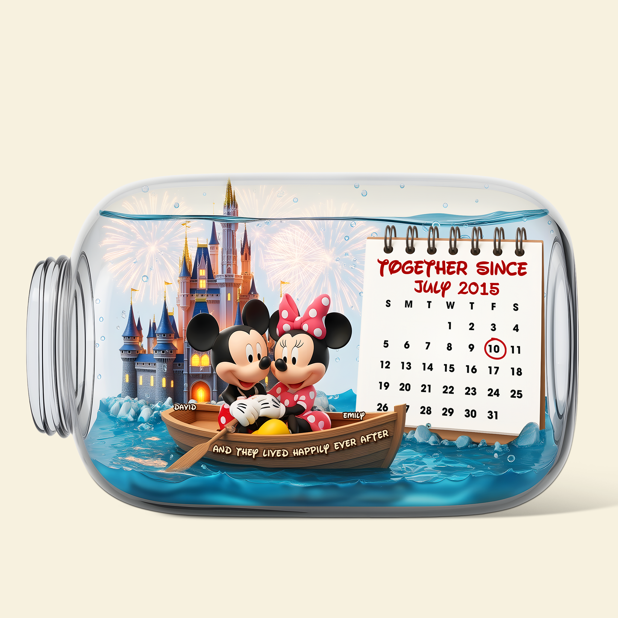 "Together Since July 2015" - Personalized Anniversary Acrylic Plaque - Perfect Gift for Couples, Friends, and Loved Ones Shaped Plaques PopCulturePrints