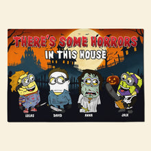 Load image into Gallery viewer, Personalized Spooky Family Halloween Doormat
