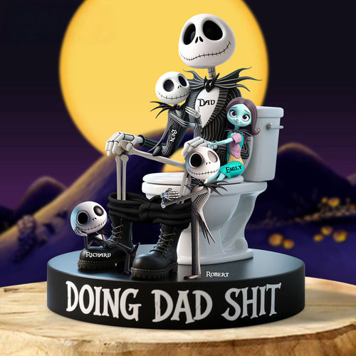 Doing Dad Sh!t - Personalized Acrylic Plaque for Dads Shaped Plaques PopCulturePrints