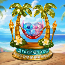 Load image into Gallery viewer, Stuck On You: A Personalized Acrylic Plaque for Couples Shaped Plaques PopCulturePrints
