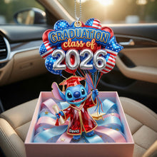 Load image into Gallery viewer, Celebrate Your Achievement: Cute Graduation Balloon Car Ornament - Personalized Gift for Graduates Ornament PopCulturePrints
