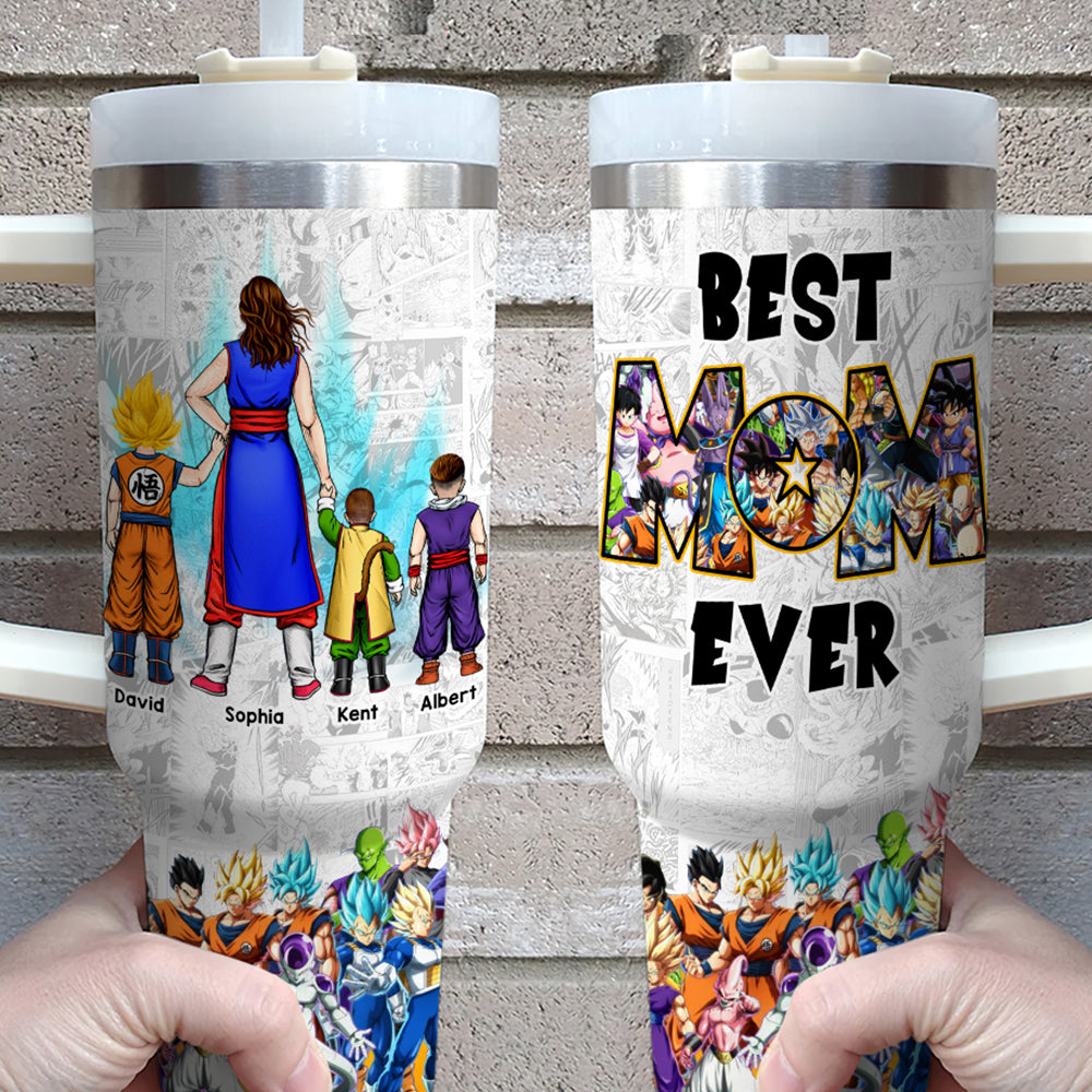 Personalized Anime Inspired Tumbler - Best Mom Ever Gift Tumbler Cup PopCulturePrints