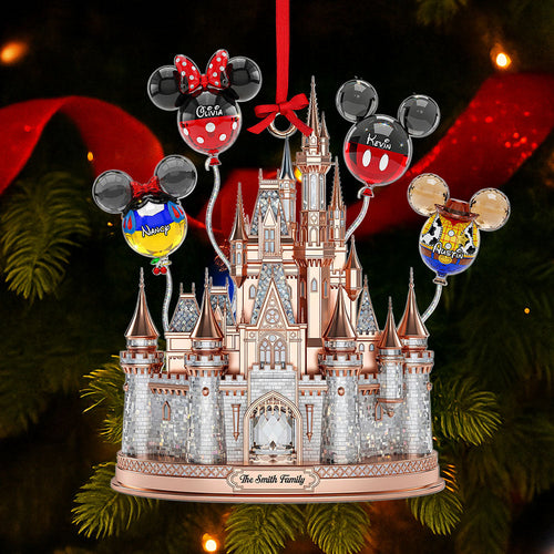 Personalized Family Balloon Ornament - A Magical Christmas Keepsake Ornament PopCulturePrints