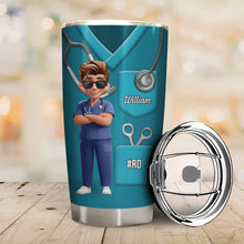 Load image into Gallery viewer, Nurse Nutrition Facts Tumbler - Personalized Gift for Healthcare Heroes Tumbler PopCulturePrints
