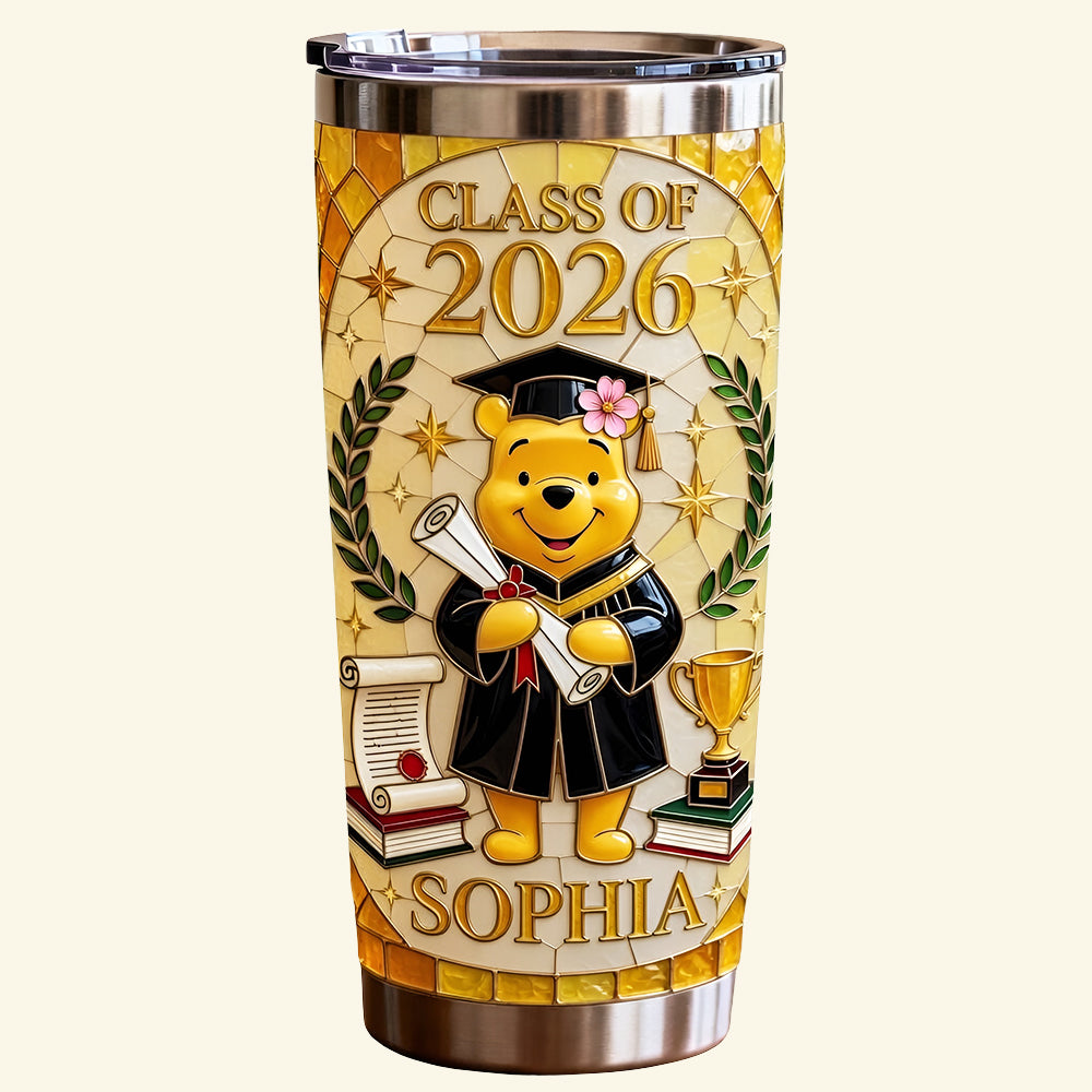 Celebrate Graduation with a Smile - Personalized Tumbler for Graduates Tumbler Cup PopCulturePrints