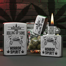 Load image into Gallery viewer, &quot;Rolling Up Some Horror&quot; - Unique Personalized Lighter for Smoking Lovers Lighter PopCulturePrints
