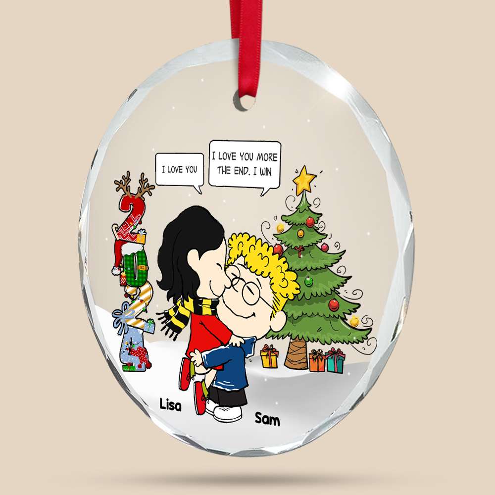 Personalized Christmas Suncatcher Ornament for Moms - Festive Family Design