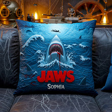 Load image into Gallery viewer, Never Sleep Again - Personalized Halloween Villain Square Pillow for Fans Pillow PopCulturePrints
