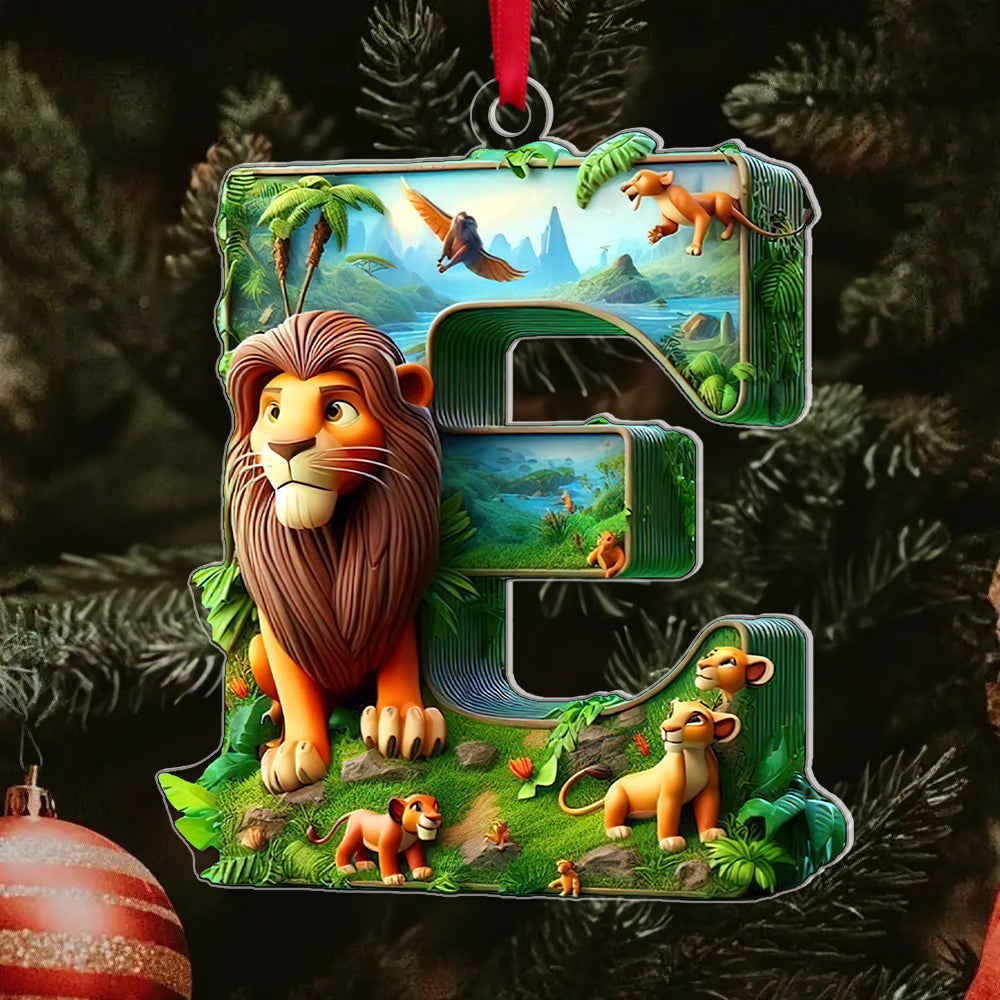 Personalized Movie-Themed Acrylic Christmas Ornaments - Alphabet Collection Ornament PopCulturePrints