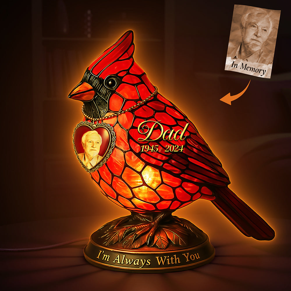 I'm Always With You - Memorial Custom Photo Acrylic Light Box - Personalized Gifts for Dad Light Box PopCulturePrints