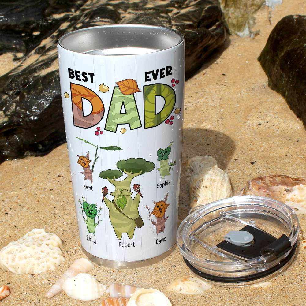 Personalized 'Best Dad Ever' Forest Friends Coffee Mug