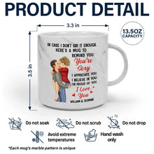 Load image into Gallery viewer, In Case I Don&#39;t Say It Enough - Personalized Marble Mug for Couples Marble Mug PopCulturePrints
