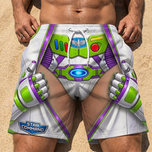 Load image into Gallery viewer, To Infinity and Beyond - Personalized Funny Men's Beach Shorts Beach Shorts PopCulturePrints
