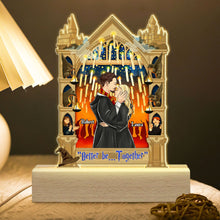 Load image into Gallery viewer, Personalized Couple LED Light with Wizard Themed Design
