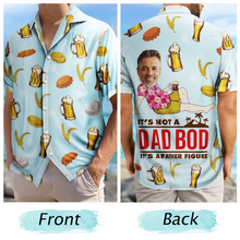 Load image into Gallery viewer, It&#39;s Not A Dad Bod, It&#39;s A Father&#39;s Figure - Custom Personalized Hawaiian Shirt for Dads Hawaiian Shirt PopCulturePrints
